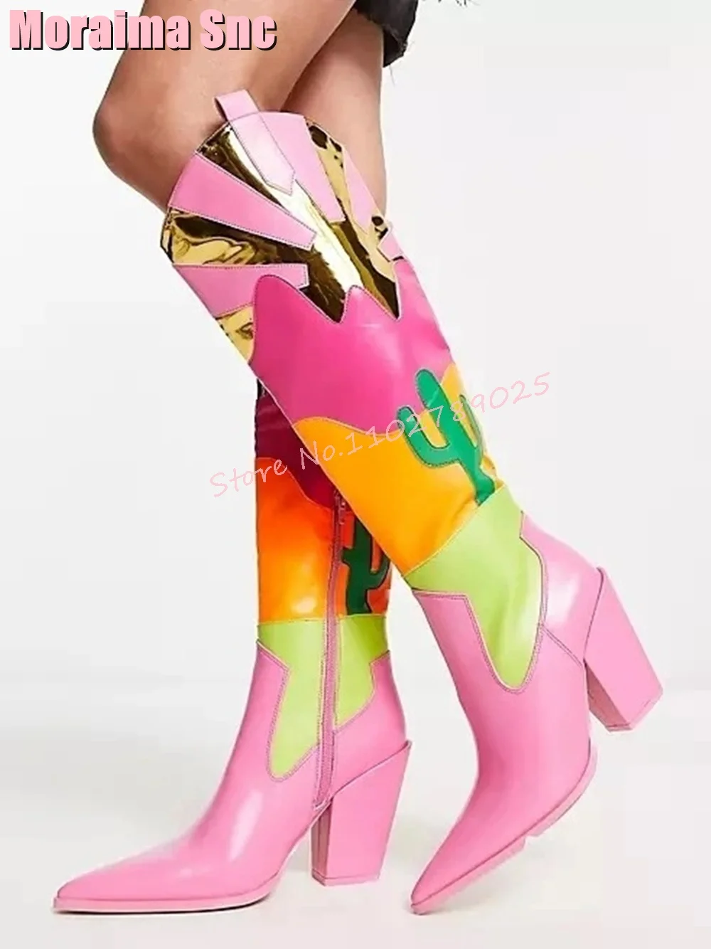 Ethnic Fashion Runway - 2025 Fashion Mixed Colors Women Stitching
