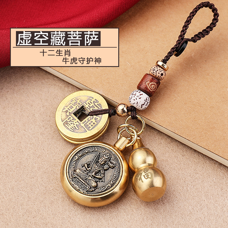 Ethnic Fashion Co In - Brass Gourd Pendant Eight Zodiac Patron