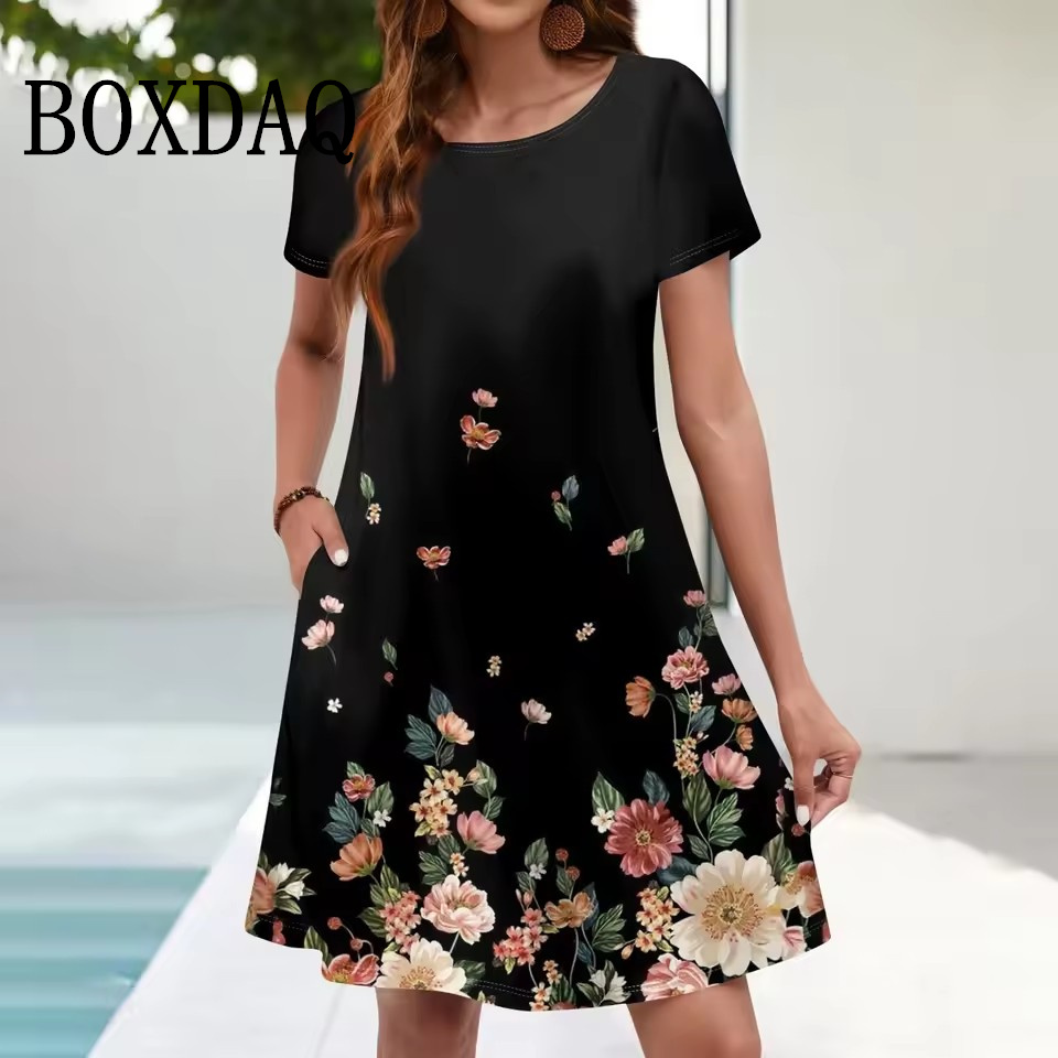 Women'S Casual Sundress Loose  - огляд і ціна Ethnic Fashion Dress