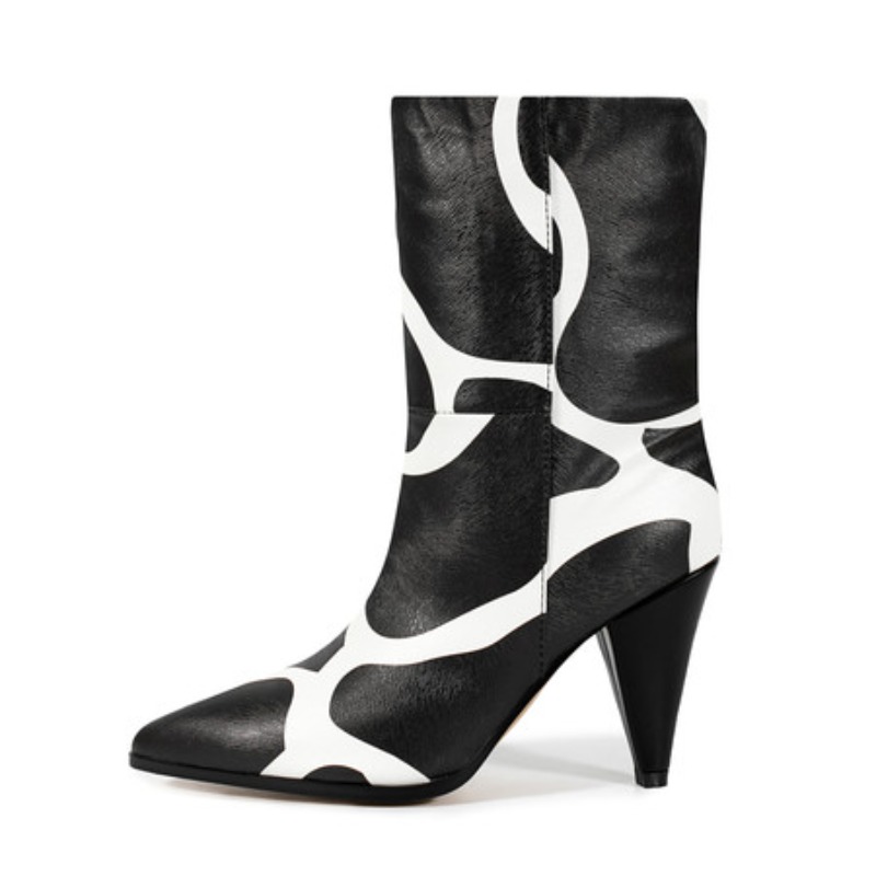 Bicolor Spike Heels Pull On Fa - огляд і ціна Ethnic Fashion Runway