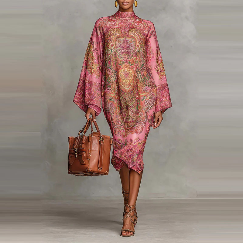Horn sleeve loose casual holid - огляд і ціна Ethnic Fashion Runway