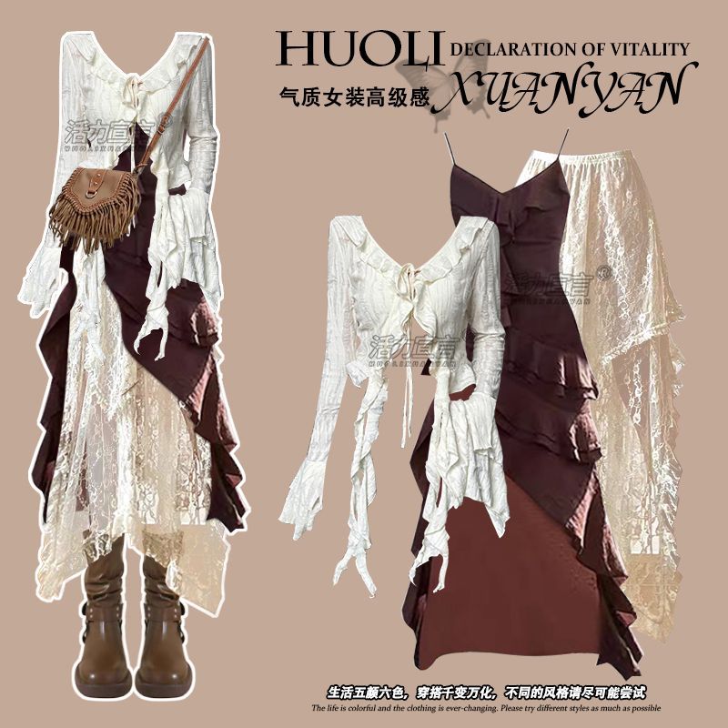 Autumn New Irregular Slim Fit  - огляд і ціна Ethnic Fashion Dress