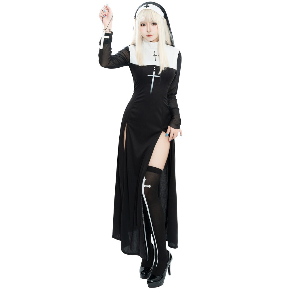Maria Nun Costume Dress Stage  - огляд і ціна Ethnic Fashion Dress
