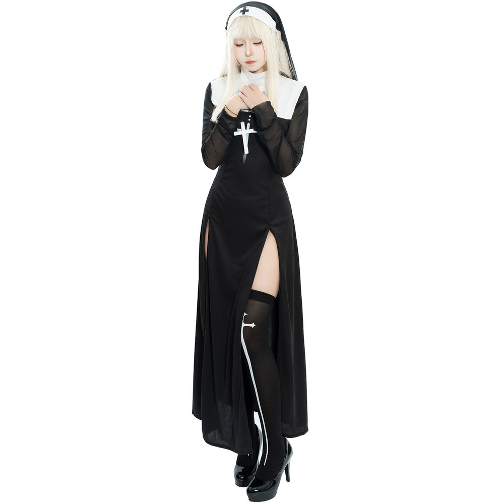 Maria Nun Costume Dress Stage  - огляд і ціна Ethnic Fashion Dress