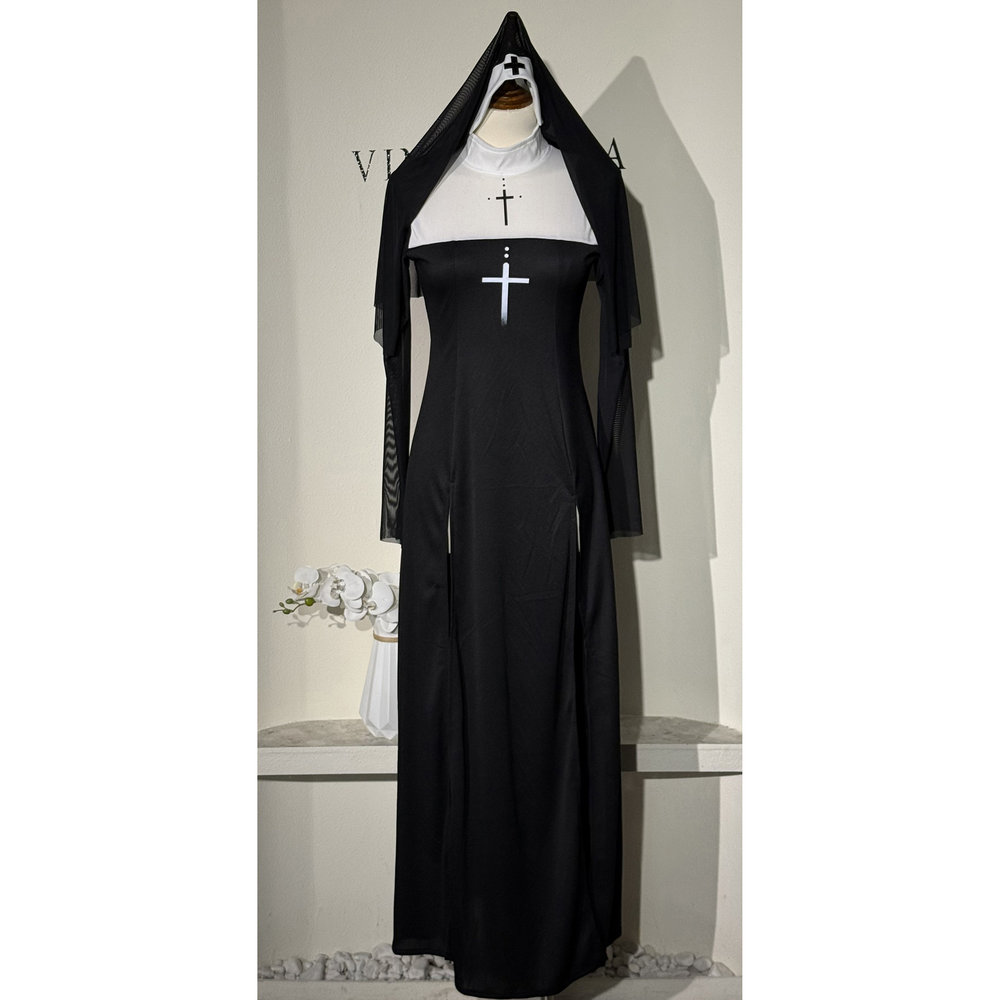 Maria Nun Costume Dress Stage  - огляд і ціна Ethnic Fashion Dress