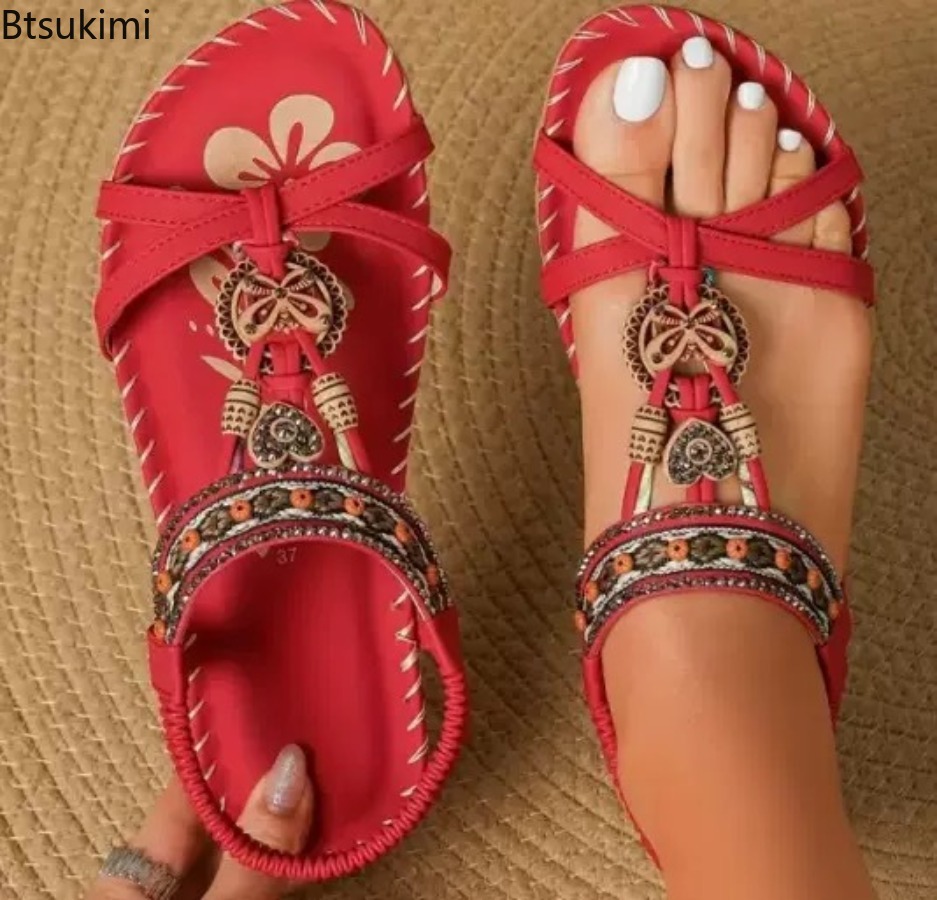 Women Bohemian Sandals Outdoor - огляд і ціна Ethnic Fashion Dress