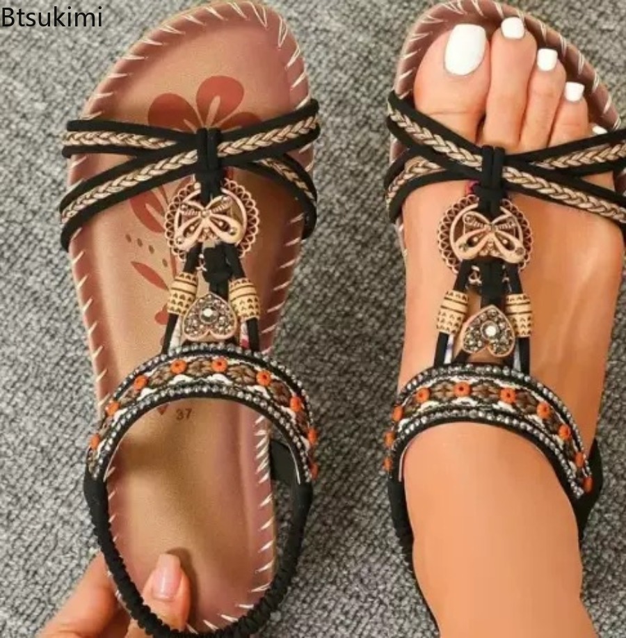 Women Bohemian Sandals Outdoor - огляд і ціна Ethnic Fashion Dress