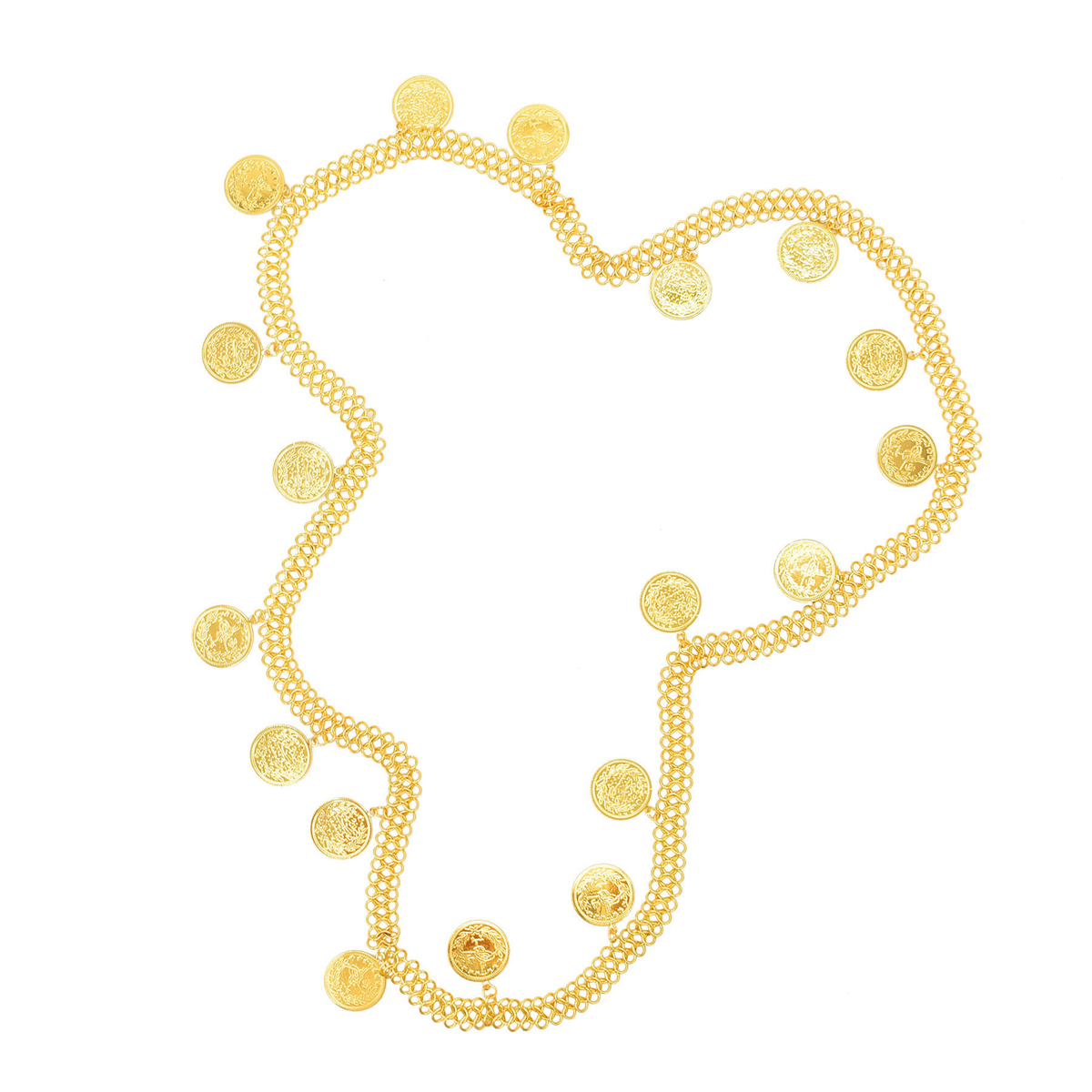 Gold Plated Simple Large Coins - огляд і ціна Ethnic Fashion Co In